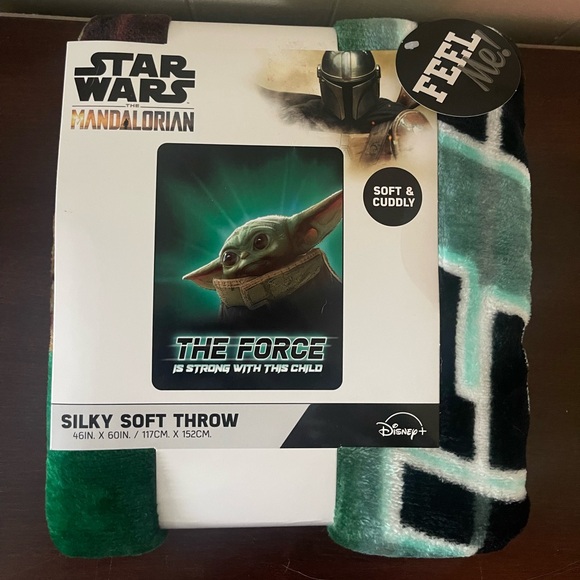 Star Wars Other - New With Tags, Star Wars The Mandalorian Soft Throw 46” X 60”